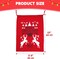 3 Packs present Bags, Santa Burlap Sack with Drawstring 26" x 19" for Large Xmas Package Storage, Event Party Supplies, Christmas Party Favors